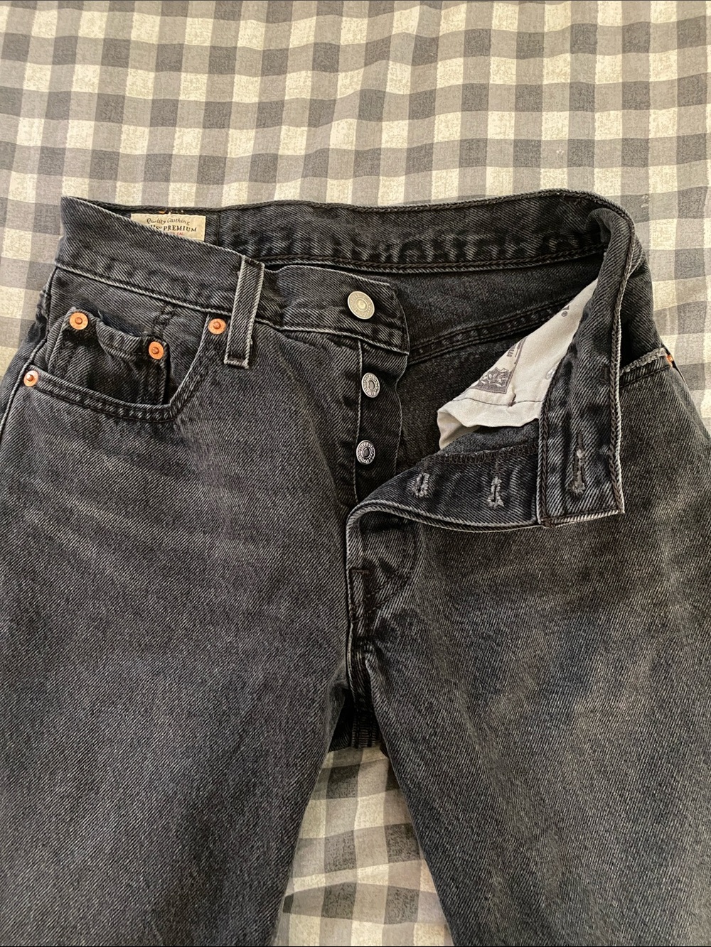 Levi’s 501 90’s Faded Black Denim Jeans - Picture 2 of 6
